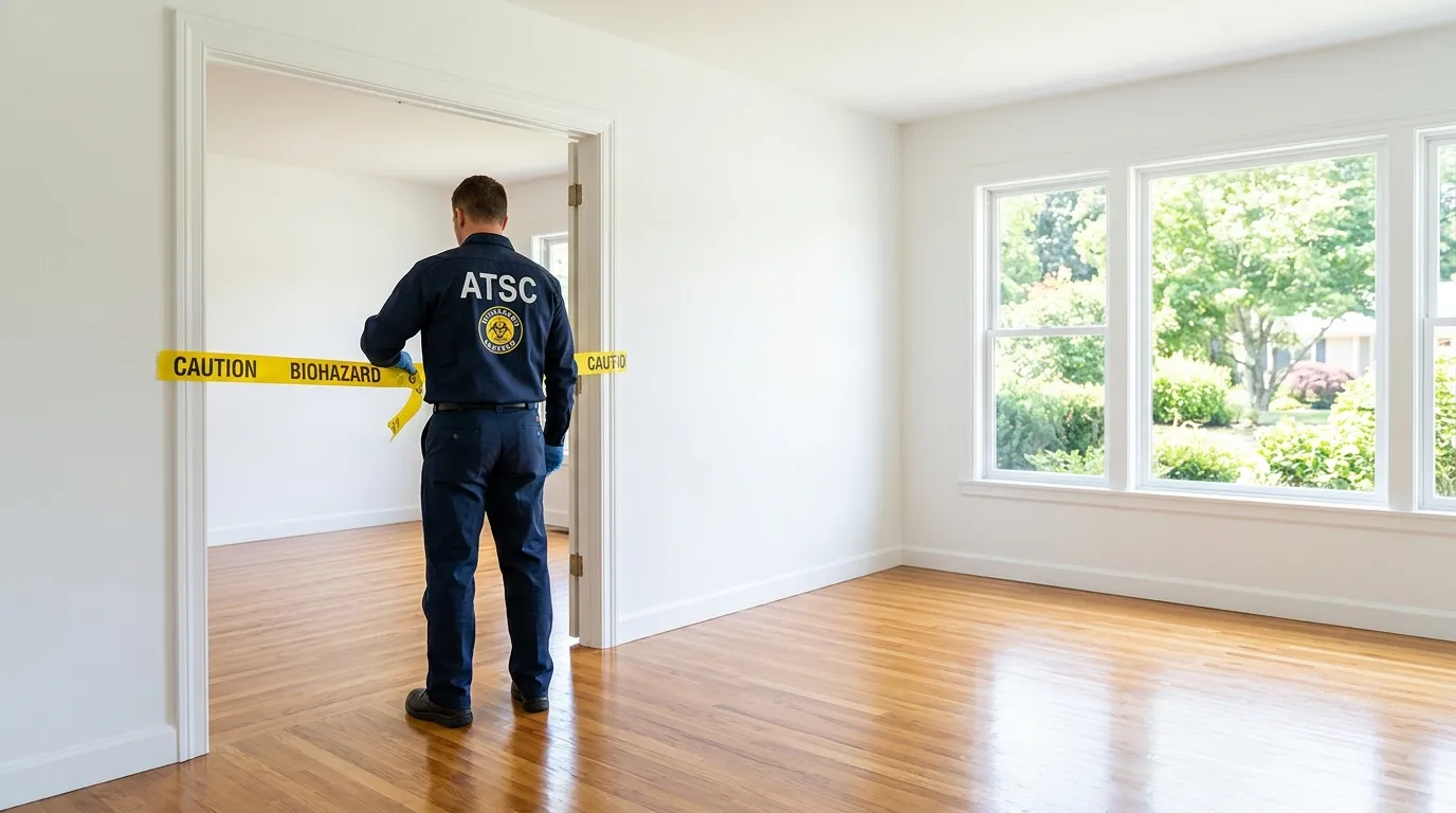 Certified biohazard cleanup crew performing Crime Scene Cleanup in Danvers